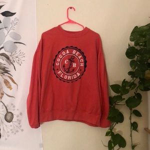 Hot Pink Sweatshirt Cocoa Beach